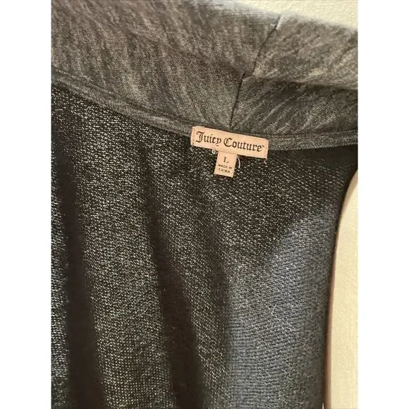 juicy couture, sleeveless knit long open cardigan, sequins, large - Picture 6 of 6